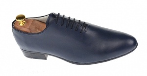 Pantofi barbati eleganti din piele naturala de culoare bleumarin inchis NIC5BLMBOX - Img 2
