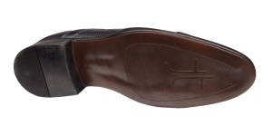 Pantofi barbati eleganti din piele naturala de culoare neagra GKR01N - Img 6