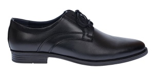 Pantofi barbati eleganti din piele naturala de culoare neagra GKR31N - Img 2