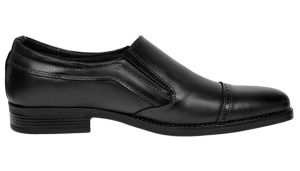 Pantofi barbati eleganti din piele naturala fara siret GKR233NEL - Img 3