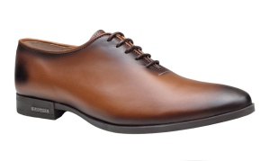 Pantofi barbati eleganti din piele naturala maro coniac GKR71M
