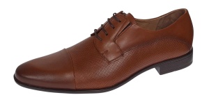 Pantofi barbati eleganti din piele naturala maro SIR085MP - Img 2