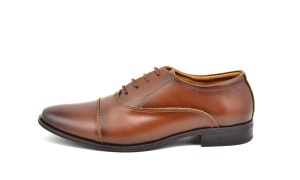 Pantofi barbati eleganti din piele naturala maro STEFISM - Img 3
