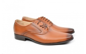 Pantofi barbati eleganti din piele naturala maro - Stef - Img 1
