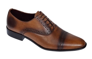 Pantofi barbati eleganti din piele naturala - Model Oxford 246 Maro - Img 8