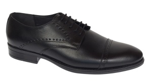 Pantofi barbati eleganti din piele naturala Negru 127N Marimea 41 - Img 5