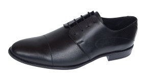 Pantofi barbati eleganti din piele naturala Negru 588N - Img 4