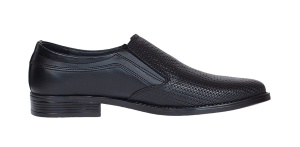 Pantofi barbati eleganti din piele naturala Negru 891N - Img 3