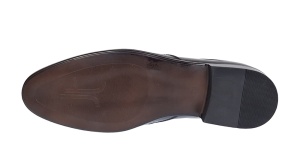 Pantofi barbati eleganti din piele naturala Negru Lac - Model fara siret Mateo - Img 7