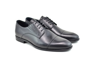Pantofi barbati eleganti, din piele naturala, Negru, SIR073SN