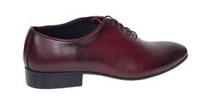 Pantofi barbati eleganti din piele naturala Visiniu 024VIS - Img 4