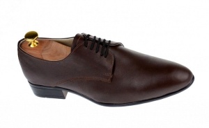 Pantofi barbati eleganti pentru costum, piele naturala maro, NIC211M - Img 4