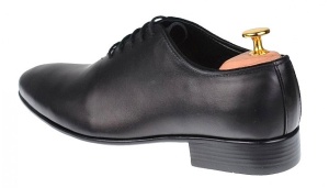 Pantofi barbati office, eleganti din piele naturala, negri, SCORPION, 024NBOX - Img 4