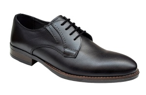 Pantofi barbati office, eleganti din piele naturala, Negru, TEST59N