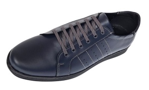 Pantofi barbati sport casual din piele naturala bleumarin ADTIMBL - Img 8