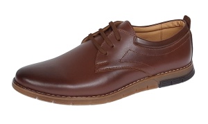 Pantofi barbati sport din piele naturala maro GKR57M - Img 2