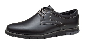 Pantofi barbati sport din piele naturala, negru, GKR57N - Img 3