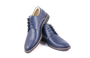 Pantofi bleumarin barbati casual - eleganti din piele naturala Dark Blue - Img 2