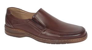 Pantofi casual barbati din piele naturala maro - Masuri pana la 47 GKR10M - Img 4