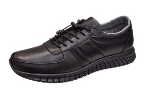 Pantofi casual barbati piele naturala VIK 317 Negru - Img 3