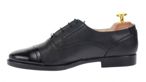 Pantofi casual dama din piele naturala box cu varf lac - P291LACN - Img 5