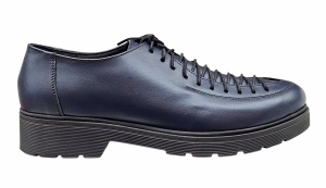 Pantofi casual dama din piele naturala - Model Bleumarin cu Negru PDGINABL - Img 5