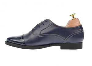 Pantofi dama bleumarin casual din piele naturala - P293BL - Img 2