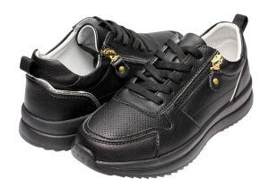 Pantofi dama casual din piele naturala - Abha Negru Marimea 38 - Img 5