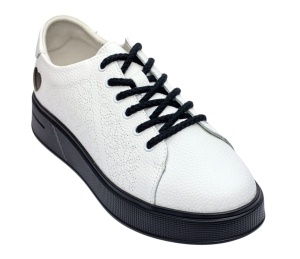 Pantofi dama casual din piele naturala - Aisha Alb Marimea 41