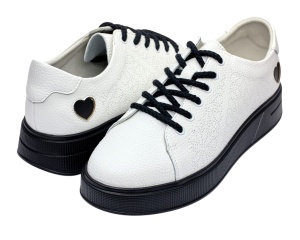 Pantofi dama casual din piele naturala - Aisha Alb Marimea 41 - Img 5