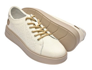 Pantofi dama casual din piele naturala - Aisha Bej Late GSK3033B - Img 8