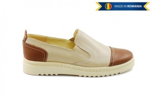 Pantofi dama casual din piele naturala bleumarin - ROV1BLM - Img 5