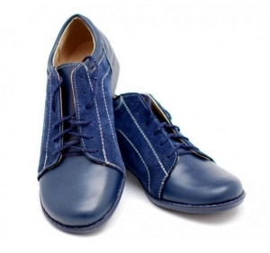 Pantofi dama casual din piele naturala box cu piele intoarsa - P53BLVELBOX - Img 3