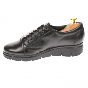 Pantofi dama, casual, din piele naturala box, negri, - P502NBOX - Img 5