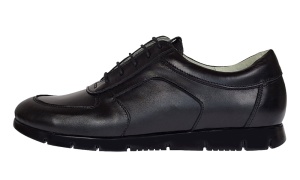 Pantofi dama casual din piele naturala de culoare neagra ADISN - Img 6