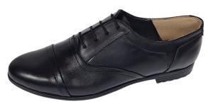 Pantofi dama casual din piele naturala de culoare neagra Mira Sic - Img 2
