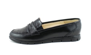 Pantofi dama casual din piele naturala, foarte comozi - P105NCROCO - Img 4