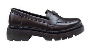 Pantofi dama casual din piele naturala - Model Sweet Black Bee - Img 2