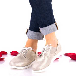 Pantofi dama casual din piele naturala NA296A