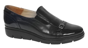 Pantofi dama casual din piele naturala Negru - P103NLAC
