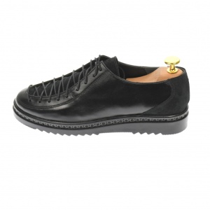 Pantofi dama casual din piele naturala, negru - P501NN - Img 4