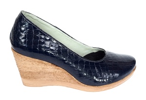 Pantofi dama casual din piele naturala platforme de 7 cm Mara Negru - P3550NCR - Img 5
