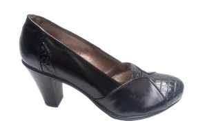 Pantofi dama casual, eleganti din piele naturala toc de 7cm PH46NBOXLAC - Img 2