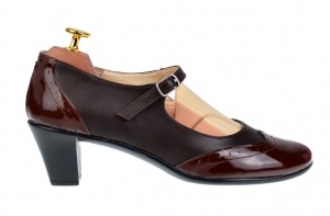 Pantofi dama comozi si eleganti, din piele naturala maro, P104MMLAC - Img 3