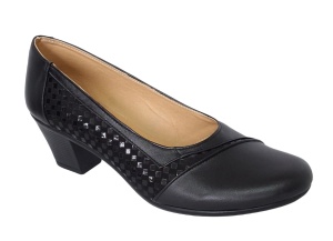 Pantofi dama comozi si eleganti din piele naturala Negru - MVSP26AN
