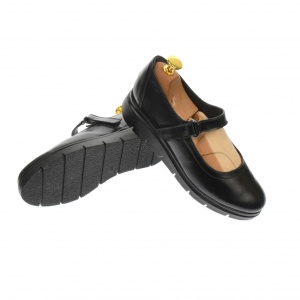 Pantofi dama, cu talpa ortopedica din piele naturala, negru - P38N - Img 4