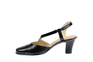 Pantofi dama decupati din piele naturala, cu toc de 7cm, S12NLAC - Img 4