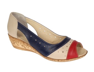 Pantofi dama decupati din piele naturala - S104 - Img 3