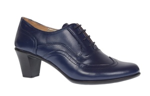 Pantofi dama din piele naturala box Bleumarin P17BL - Img 4