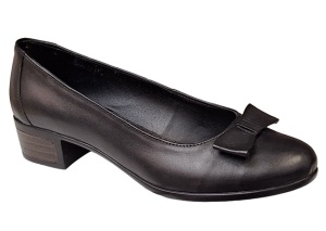 Pantofi dama din piele naturala box cu funda STD21NBOX - Img 4